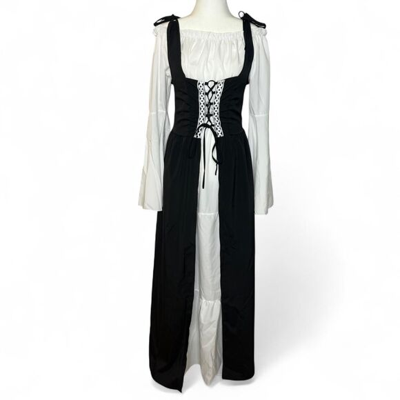 Renaissance Medieval Irish Over Dress Peasant Fairy Renaissance Milkmaid Costume - Picture 1 of 4